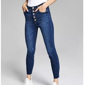 SO Super High Rise Button Fly Jegging Jeans Dark Wash Size 27